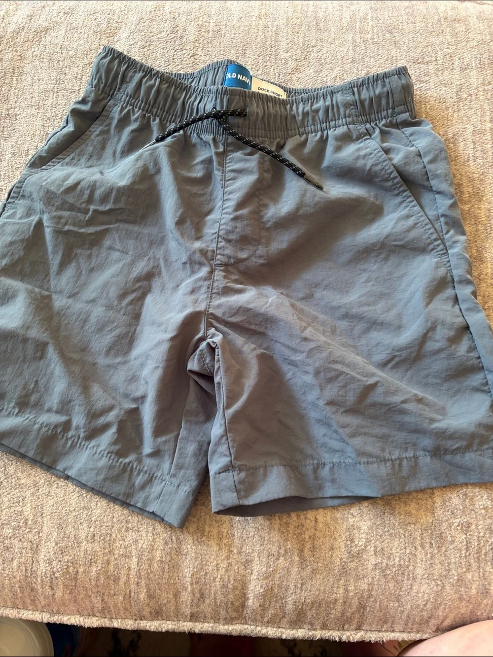 Old Navy Boys Elastic Waist quick dry  Shorts - Green (with Gray & Blue)